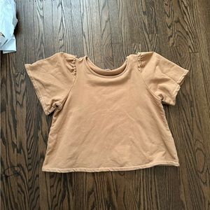 Altar’d State Jersey Ruffle Sleeve Tee